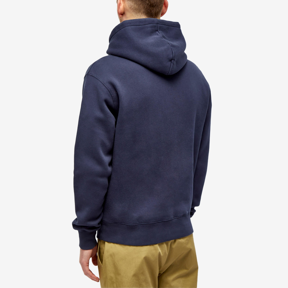Maison Kitsuné Men's Ivy League Comfort Hoodie in Ink Blue Maison