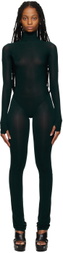 ALAÏA Green Sheer Jumpsuit
