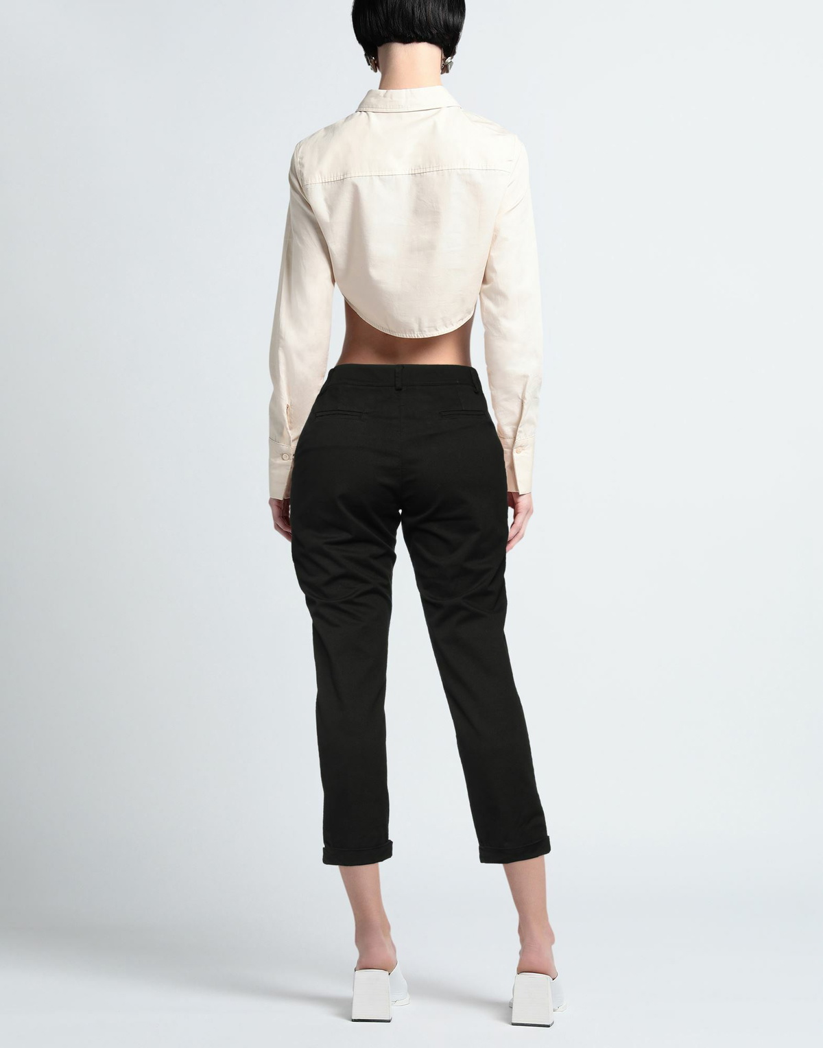 Manila Grace Womens Pants in Black