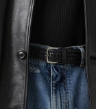 Dolce&Gabbana Braided leather belt