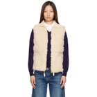 Moncler Beige Wool & Cashmere Blend Down Vest