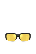 Diesel Wrap-around shape sunglasses - Sunglasses - Unisex - Multicolor