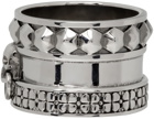 Alexander McQueen Silver Skull Spike Ring