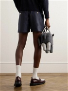 Thom Browne - Striped Wool Shorts - Blue