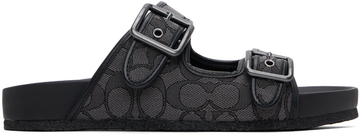 Photo: Coach 1941 Black Buckle Strap Sandals