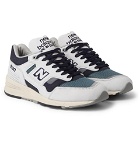New Balance - 1530 Leather, Nubuck and Mesh Sneakers - Gray