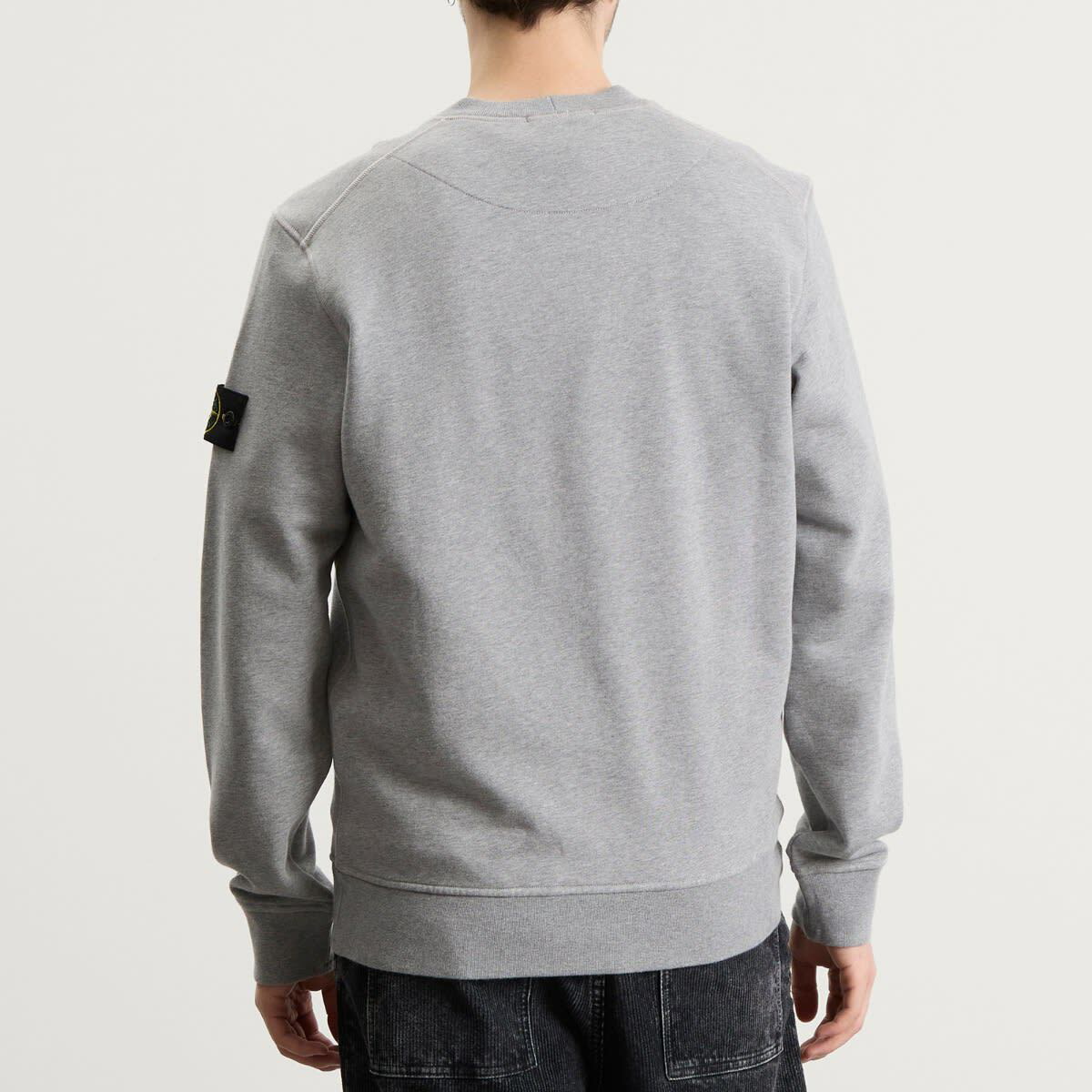Stone Island Men's Garment Dyed Crew Neck Sweatshirt in Melange