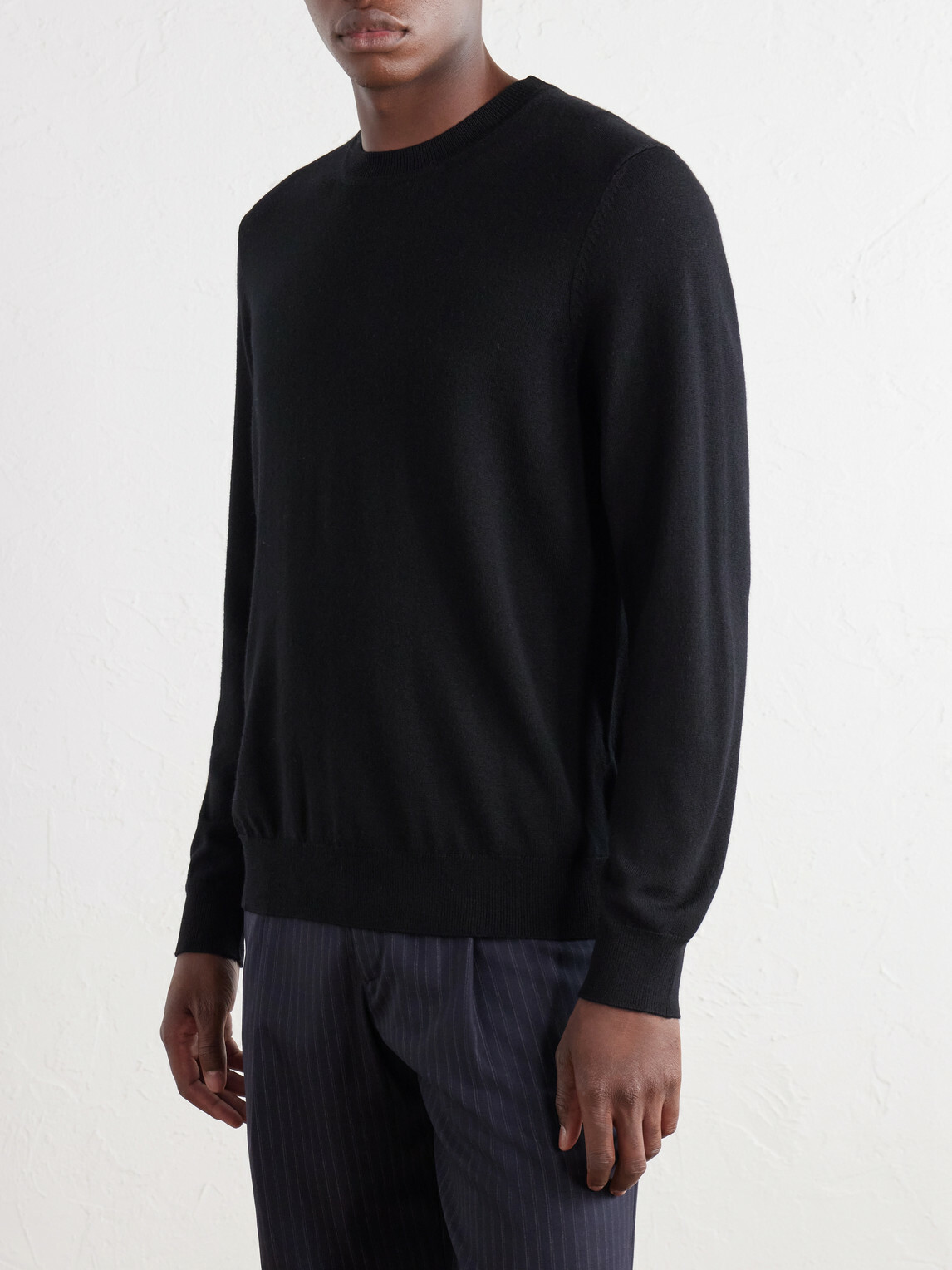 NN07 - Ted 6605 Wool Crewneck Sweater - Black