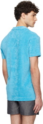 Orlebar Brown Blue Terry Towelling Polo