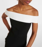 Roland Mouret Off-shoulder crêpe jumpsuit