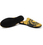 Versace - Printed Cotton Slippers - Black