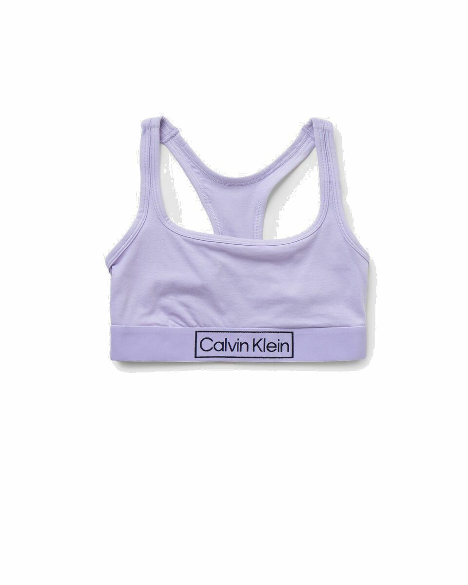 Photo: Calvin Klein Underwear Unlined Bralette Purple - Womens - (Sports ) Bras