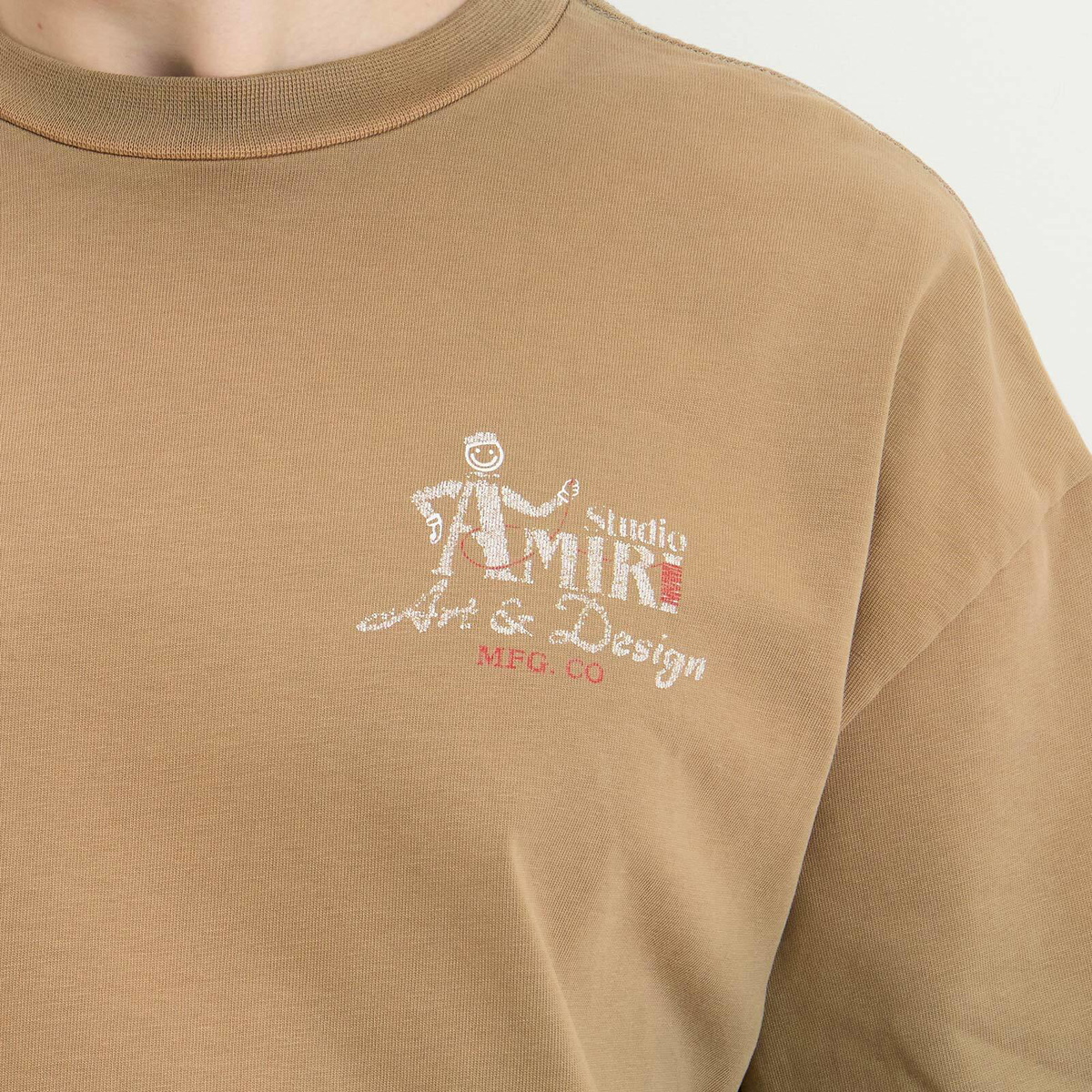 Amiri Men's Studio Skate T-Shirt in Camel