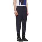 Neil Barrett Navy Rib Cuff Trousers