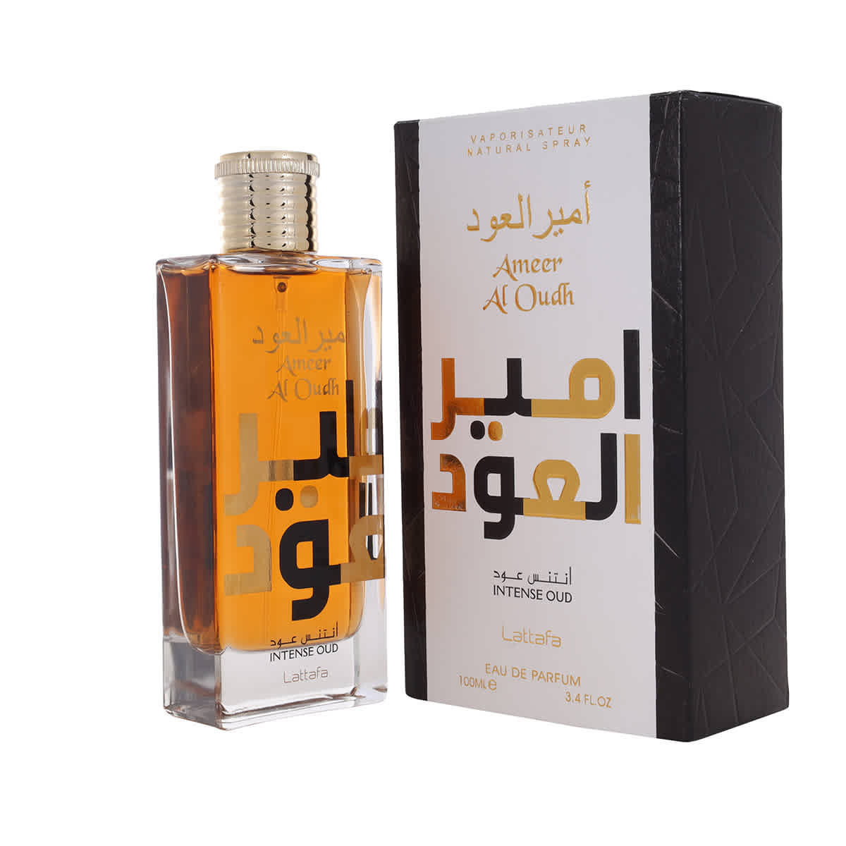 Lattafa Unisex Ameer Al Oudh Intense Oud EDP Spray 3.4 oz Fragrances 6291107458571