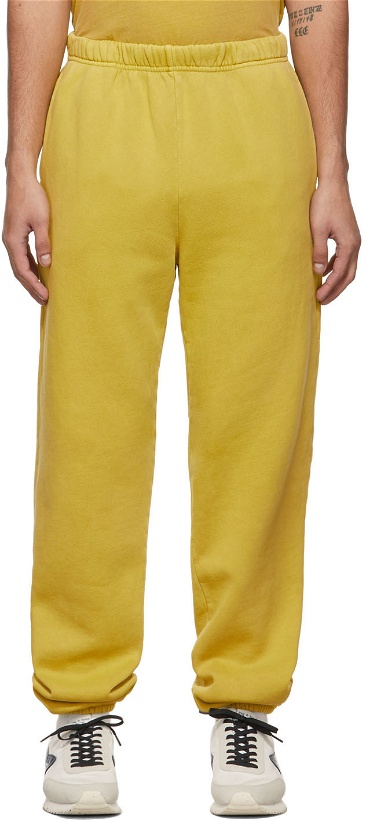 Photo: Les Tien Yellow Heavyweight Lounge Pants