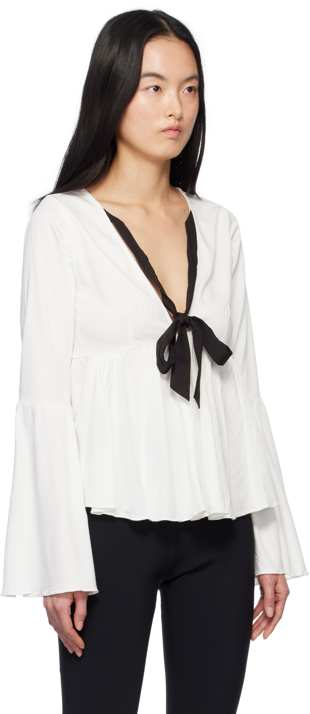 Kika Vargas White Naomi Blouse