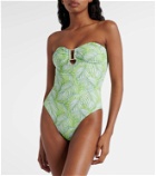 Melissa Odabash Como printed strapless swimsuit