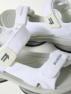 Balenciaga - Tourist Logo-Embroidered Ripstop Sandals - White