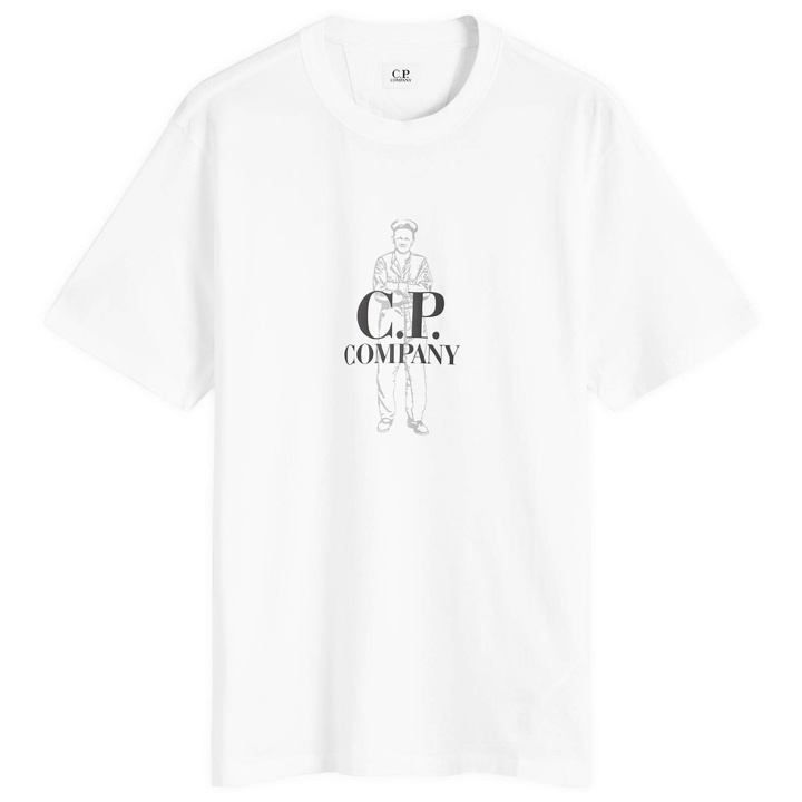 Photo: C.P. Company Men's British Sailor T-Shirt in Gauze White