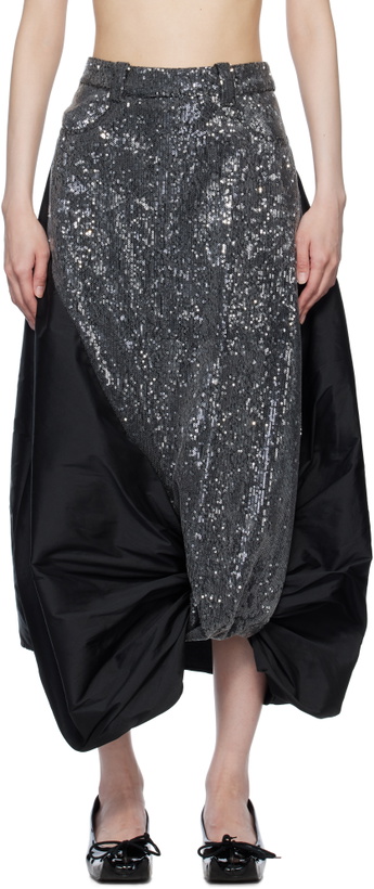 Photo: Paula Canovas Del Vas Black Boletus Midi Skirt