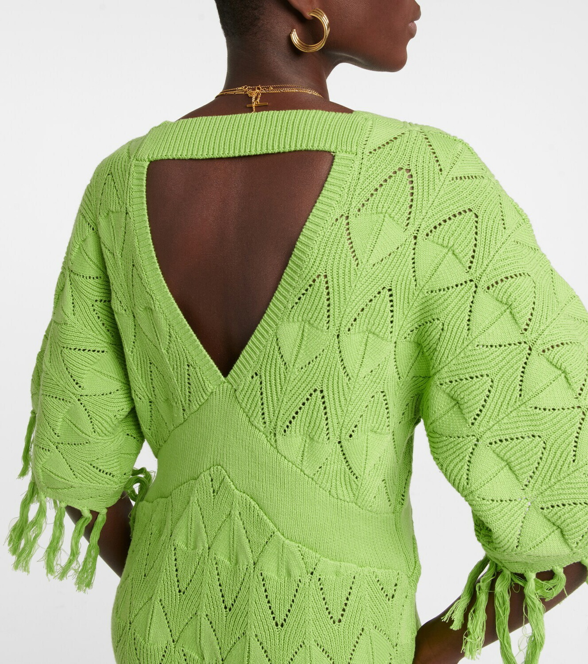 Dodo Bar Or Simmons fringe-trimmed maxi dress