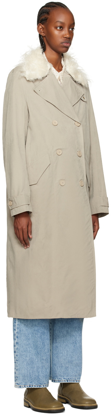 ジャケット・アウター Our Legacy DB Buta coat Our Legacy - Long DB Buta Coat Sand Wax Neo Nylon