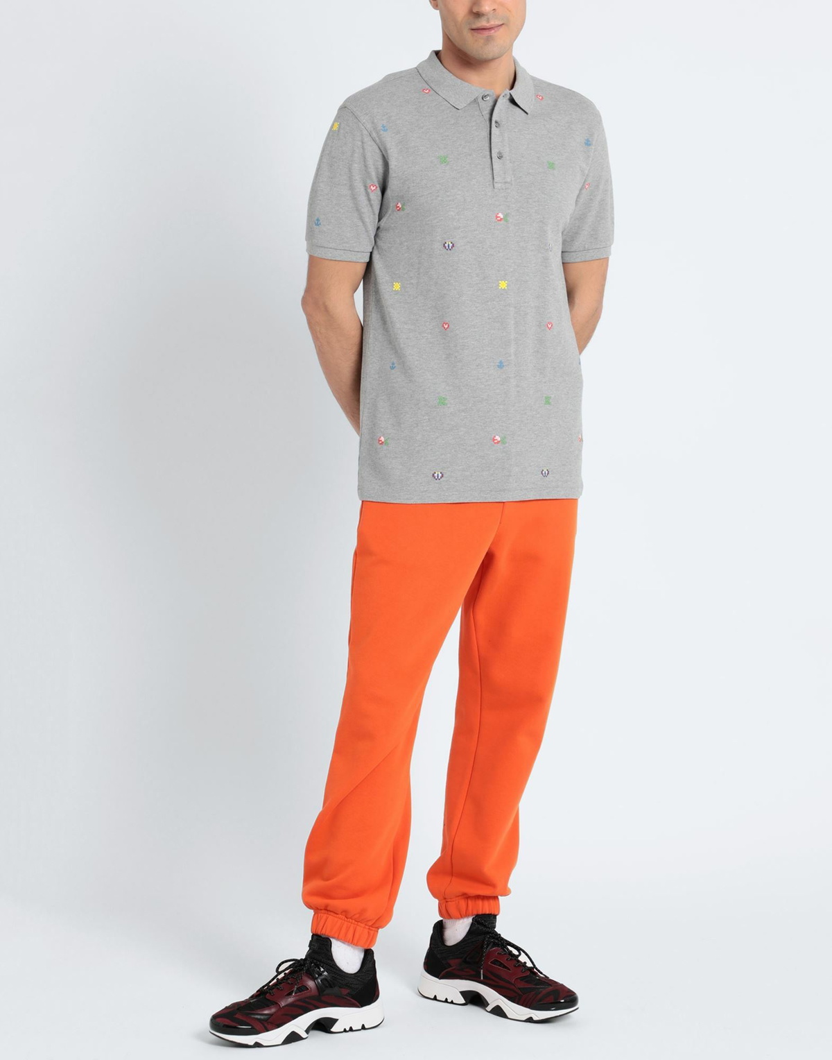 Kenzo Mens Polo shirt in Grey