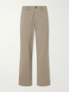 Drake's - Wide-Leg Cotton-Twill Chinos - Brown