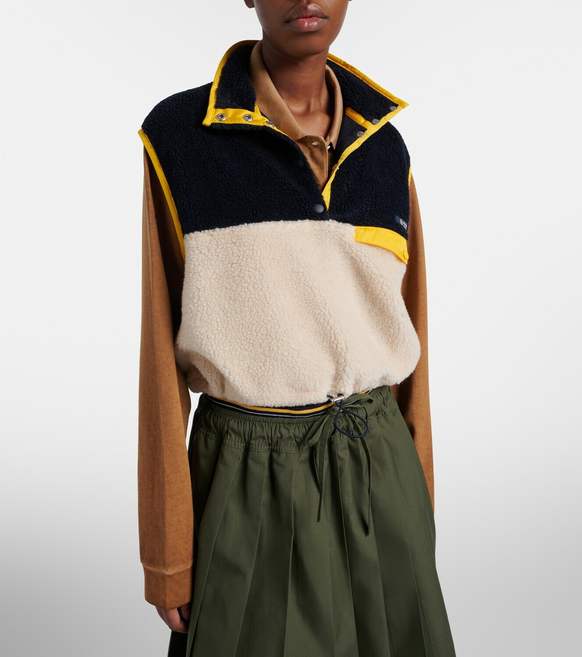 Prada Cropped teddy vest