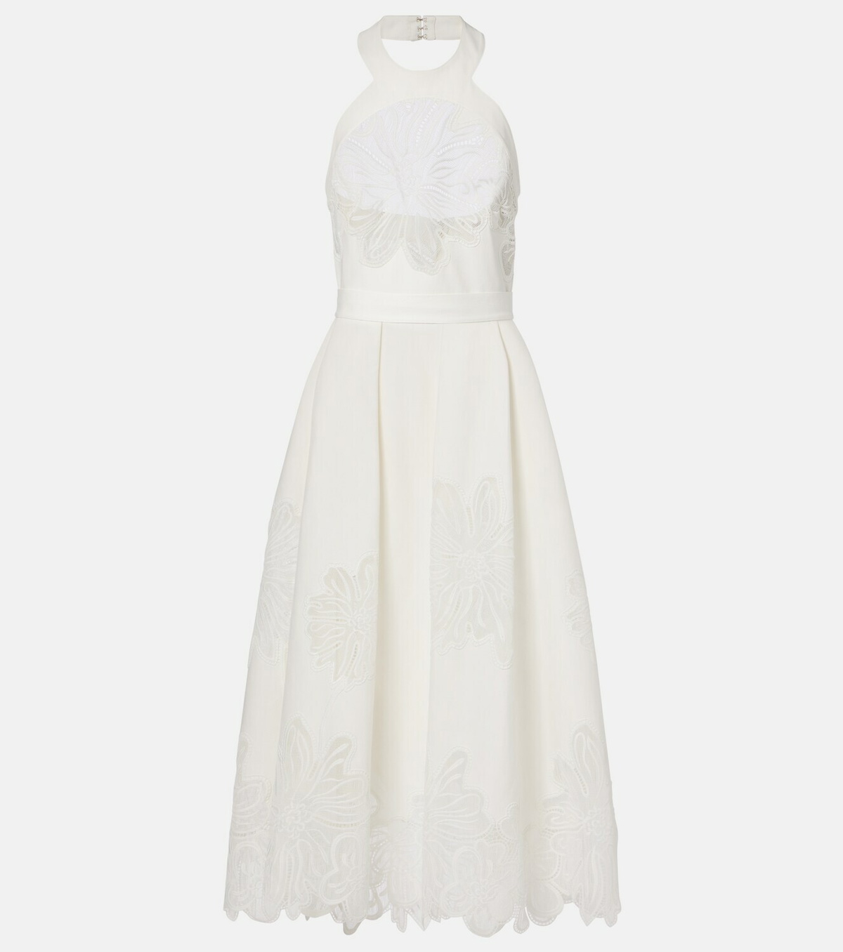 Elie Saab Embroidered halterneck cocktail dress