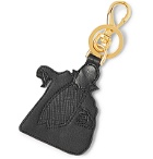 Undercover - Dracula Textured-Leather Keyring - Black