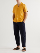 Frescobol Carioca - Thomas Camp-Collar TENCEL Shirt - Yellow