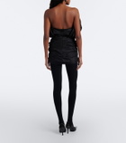 Magda Butrym Ruched silk bustier dress