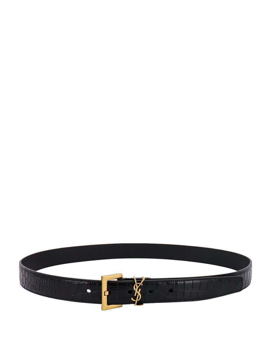 Saint Laurent Belt Black Mens Saint Laurent