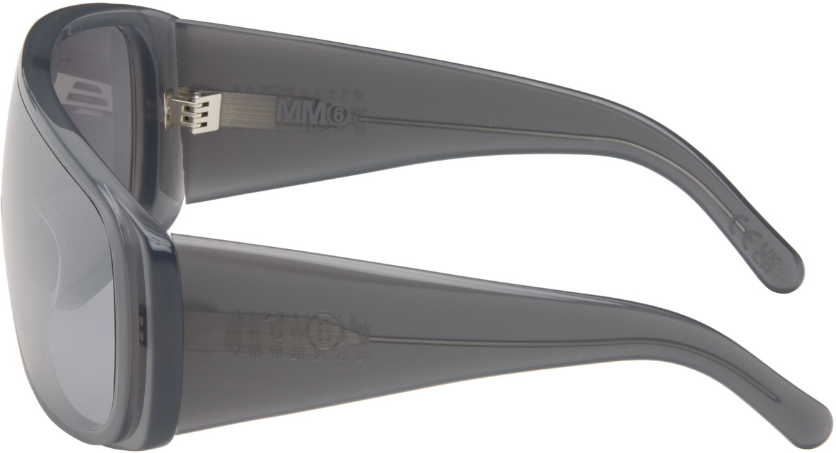MM6 Maison Margiela Gray Mask Sunglasses