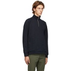 Norse Projects Navy Alfred Zip-Up Sweater