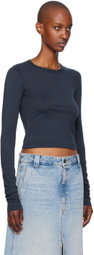 ÉTERNE Navy Long Sleeve Baby T-Shirt