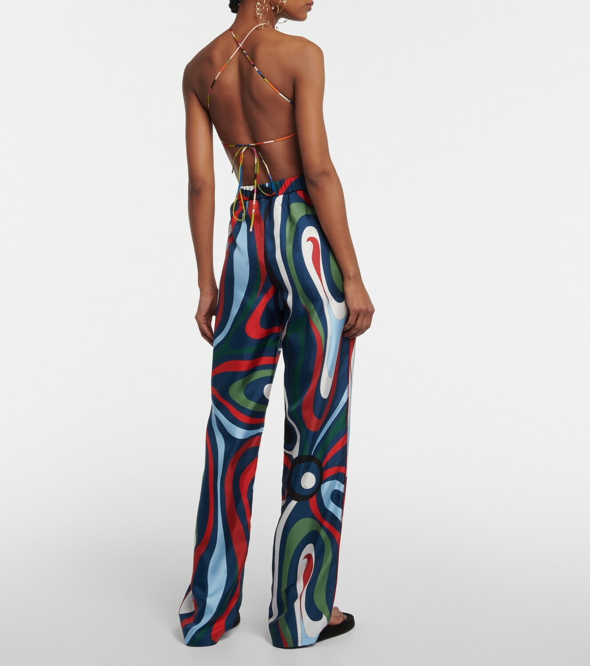 Pucci - Printed high-rise wide-leg silk pants Emilio Pucci