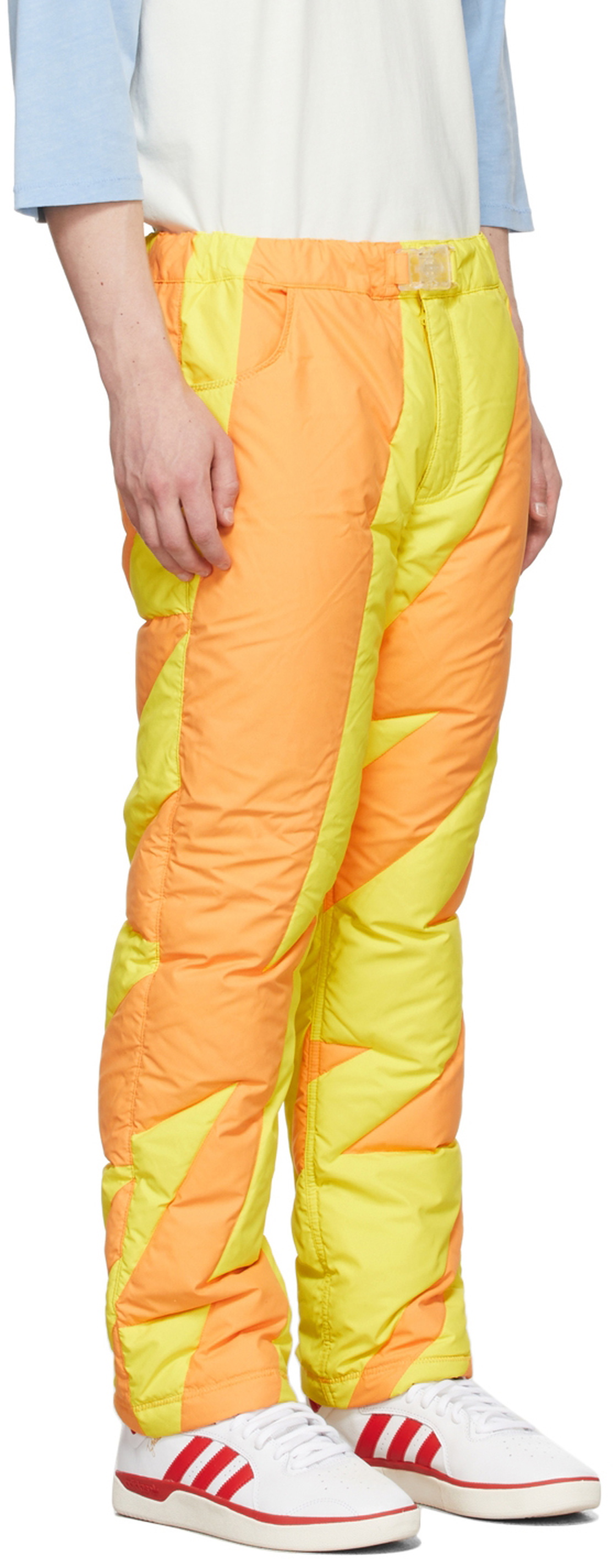 ERL Orange & Yellow Puffer Woven Lounge Pants ERL