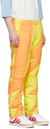 ERL Orange & Yellow Puffer Woven Lounge Pants