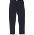 Hamilton and Hare - Navy Travel Tapered Cotton-Blend Trousers - Blue