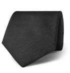 Brioni - 8cm Herringbone Silk Tie - Black