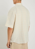 Won Hundred Daniel Checked Cotton-blend Shirt Cream