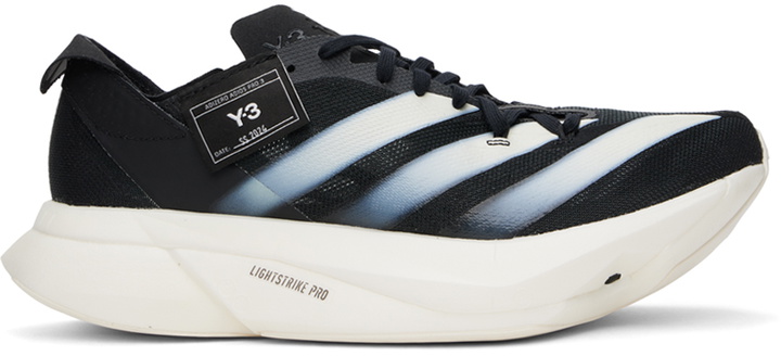 Photo: Y-3 Black Adios Pro 3.0 Sneakers