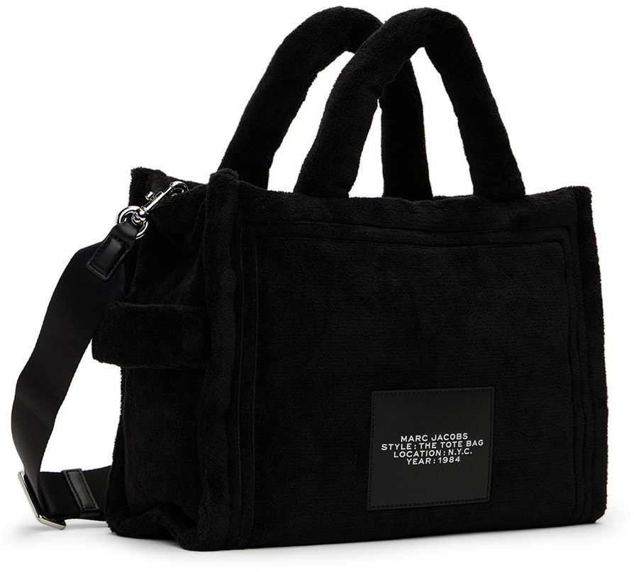 The Small Terry Tote Bag in Black - Marc Jacobs