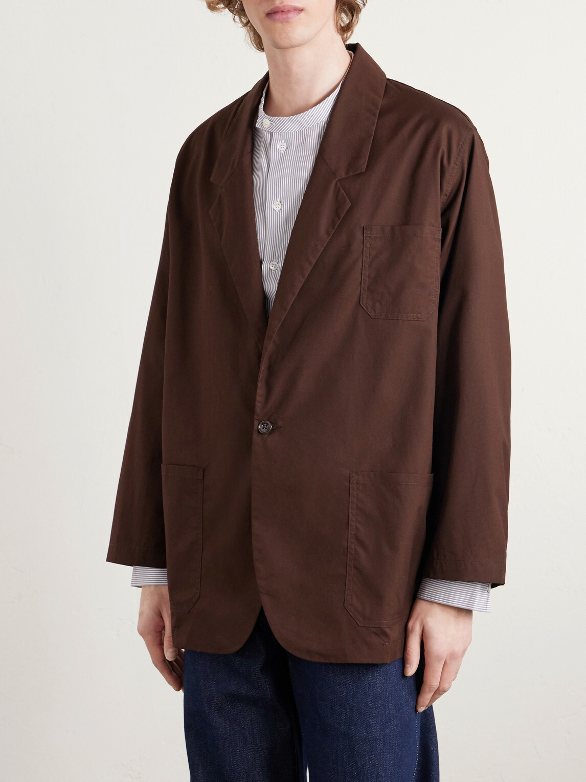 Monitaly - Cotton Suit Jacket - Brown
