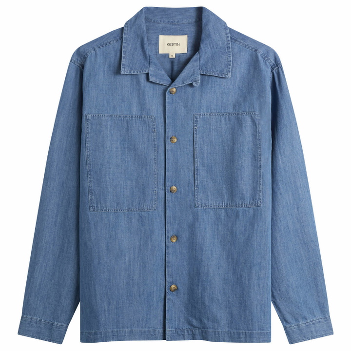 Photo: Kestin Men's Durno Overshirt in Washed Denim