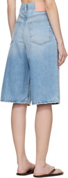 Acne Studios Blue Loose Fit Denim Shorts