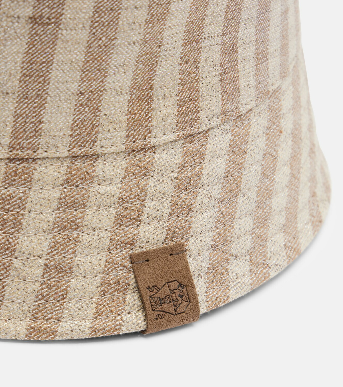 Brunello Cucinelli Striped canvas bucket hat